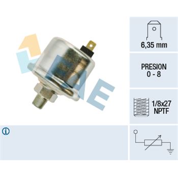 sistema electrico del motor - Sensor, presión de aceite FAE 14021