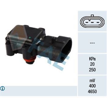 sistema electrico del motor - Sensor, presión colector de admisión FAE 15018