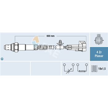 sondas lambda - Sonda Lambda FAE 77576