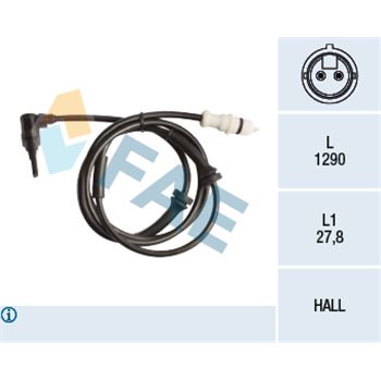 regulacion de dinamica de conduccion - Sensor, revoluciones de la rueda FAE 78251