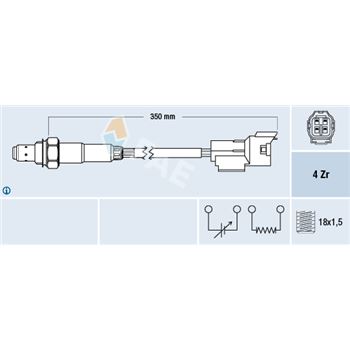 sondas lambda - Sonda Lambda FAE 77480