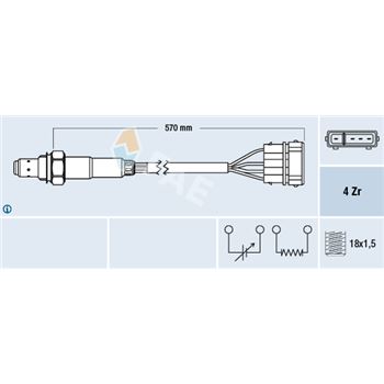 sondas lambda - Sonda Lambda FAE 77239