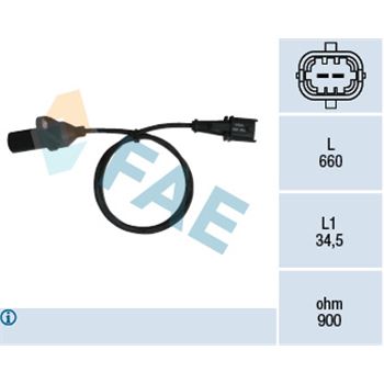 sistema electrico del motor - Generador de impulsos, cigüeñal FAE 79220