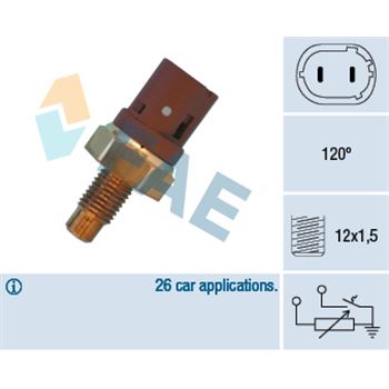 sistema electrico del motor - Sensor, temperatura del refrigerante FAE 34390
