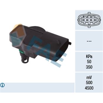 sistema electrico del motor - Sensor, presión colector de admisión FAE 15149