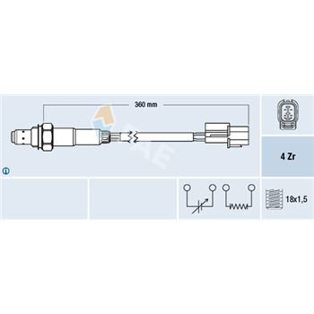 sondas lambda - Sonda Lambda FAE 77375