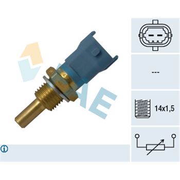 sistema electrico del motor - Sensor, temperatura del refrigerante FAE 33688