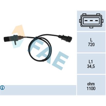 sistema electrico del motor - Generador de impulsos, cigüeñal FAE 79006