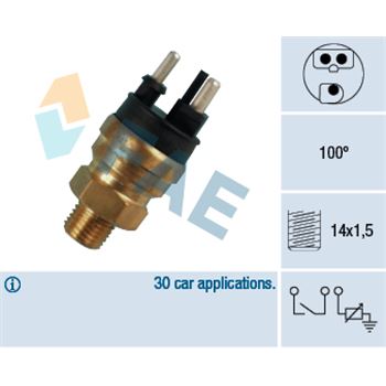 sistema electrico del motor - Sensor, temperatura del refrigerante FAE 34310