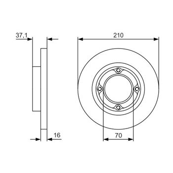 discos de freno coche - (BD2385) Disco de freno BOSCH 0986479U96
