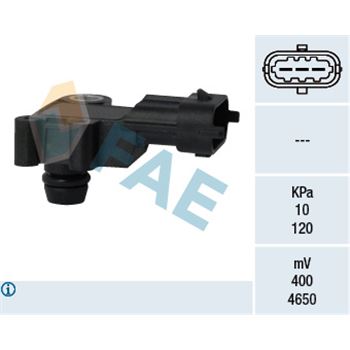 sistema electrico del motor - Sensor, presión colector de admisión FAE 15099