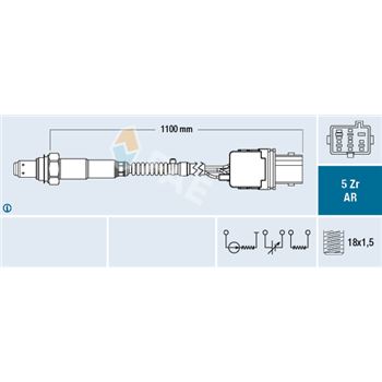 sondas lambda - Sonda Lambda FAE 75140