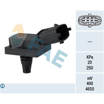 sistema electrico del motor - Sensor, presión colector de admisión FAE 15111