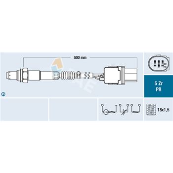 sondas lambda - Sonda Lambda FAE 75080