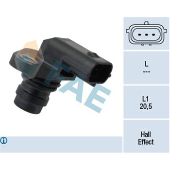 sistema electrico del motor - Sensor, posición arbol de levas FAE 79368