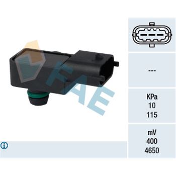 sistema electrico del motor - Sensor, presión colector de admisión FAE 15127