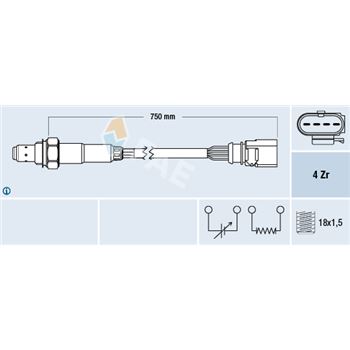 sondas lambda - Sonda Lambda FAE 77399