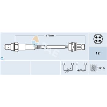 sondas lambda - Sonda Lambda FAE 77274