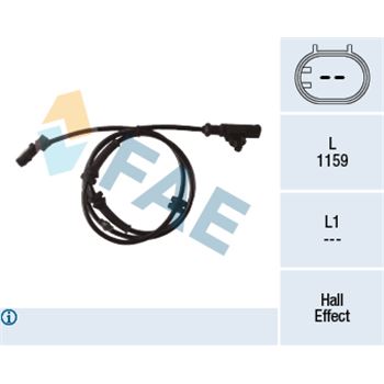 regulacion de dinamica de conduccion - Sensor, revoluciones de la rueda FAE 78285