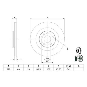 discos de freno coche - (BD2733) Disco de freno BOSCH 0986479E87