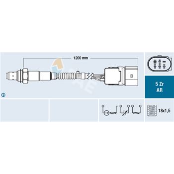 sondas lambda - Sonda Lambda FAE 75097