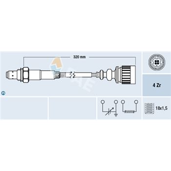 sondas lambda - Sonda Lambda FAE 77172