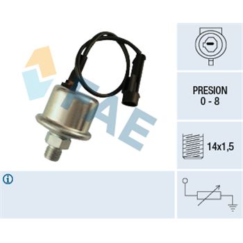 sistema electrico del motor - Sensor, presión de aceite FAE 14030