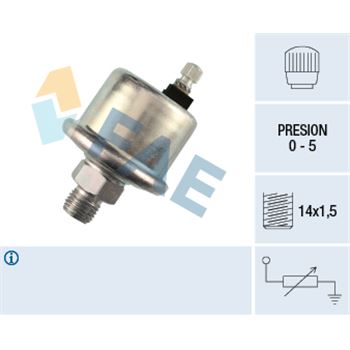 sistema electrico del motor - Sensor, presión de aceite FAE 14570