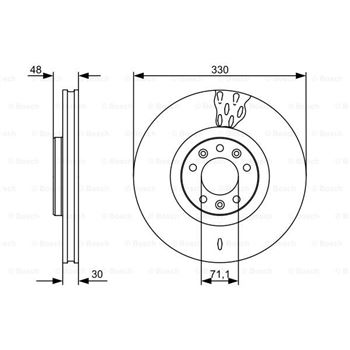 discos de freno coche - (BD1379) Disco de freno BOSCH 0986479529