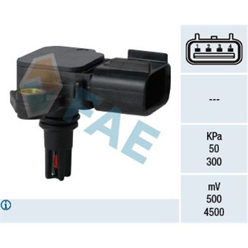 sistema electrico del motor - Sensor, presión colector de admisión FAE 15114