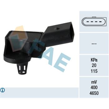 sistema electrico del motor - Sensor, presión colector de admisión FAE 15090