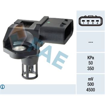 sistema electrico del motor - Sensor, presión colector de admisión FAE 15109