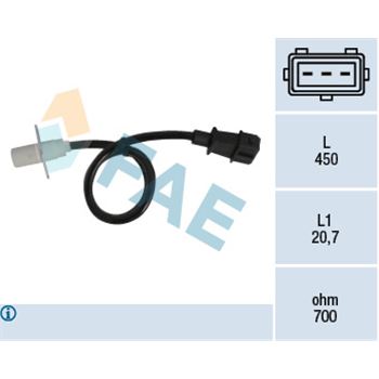 sistema electrico del motor - Generador de impulsos, cigüeñal FAE 79003