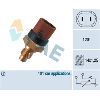 sistema electrico del motor - Sensor, temperatura del refrigerante FAE 34100
