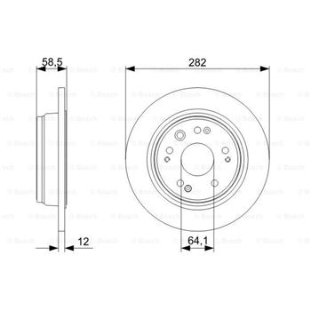 discos de freno coche - (BD1203) Disco de freno BOSCH 0986479361