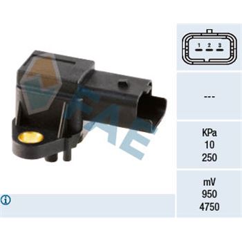 sistema electrico del motor - Sensor, presión colector de admisión FAE 15017