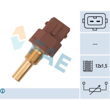 sistema electrico del motor - Sensor, temperatura del refrigerante FAE 33595