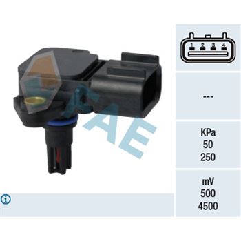 sistema electrico del motor - Sensor, presión colector de admisión FAE 15069