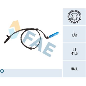 regulacion de dinamica de conduccion - Sensor, revoluciones de la rueda FAE 78261