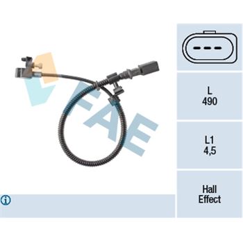 sistema electrico del motor - Generador de impulsos, cigüeñal FAE 79384