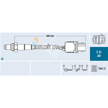 sondas lambda - Sonda Lambda FAE 75096