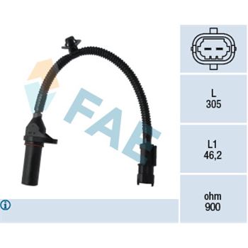sistema electrico del motor - Generador de impulsos, cigüeñal FAE 79334