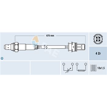 sondas lambda - Sonda Lambda FAE 77329