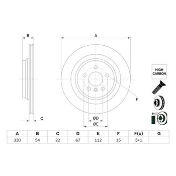 discos de freno coche - (BD2743) Disco de freno BOSCH 0986479E97
