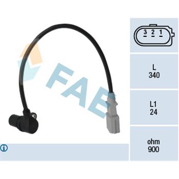 sistema electrico del motor - Generador de impulsos, cigüeñal FAE 79198