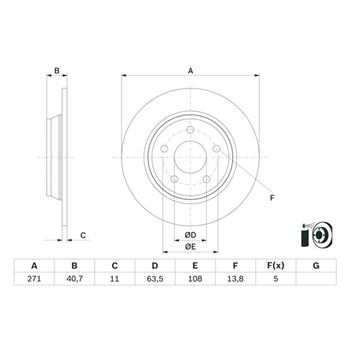 discos de freno coche - (BD2823) Disco de freno BOSCH 0986479F78