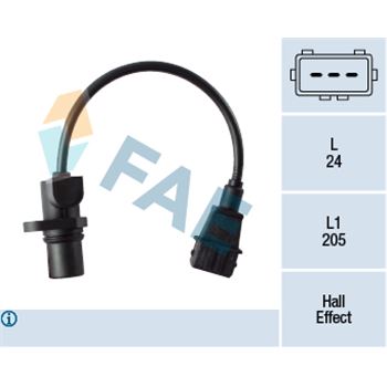 sistema electrico del motor - Generador de impulsos, cigüeñal FAE 79389
