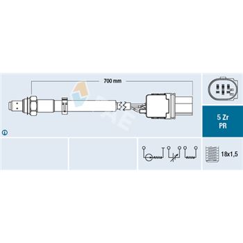 sondas lambda - Sonda Lambda FAE 75130