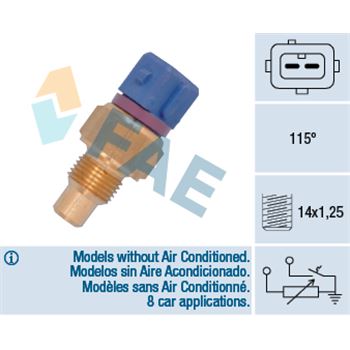 sistema electrico del motor - Sensor, temperatura del refrigerante FAE 34435