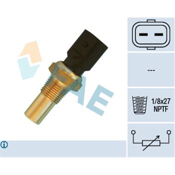 sistema electrico del motor - Sensor, temperatura del refrigerante FAE 33540
